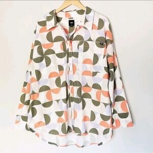 NEW Vans  Long Sleeve Oversized Button Shirt Kelson Skate Size M ($60)